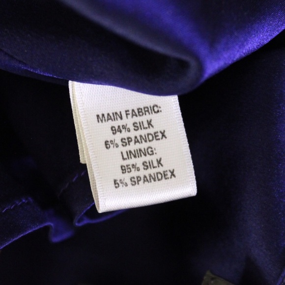 St. John Silk Purple Ruffled Sleeveless Undershirt Petite - Picture 7 of 7